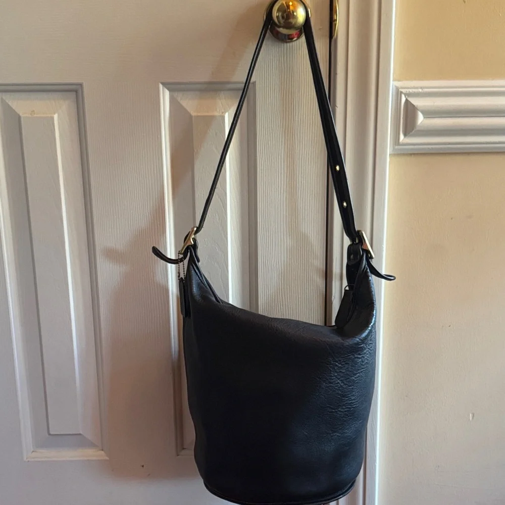 Coach Midnight Black Hobo Bag - Picture 1 of 6